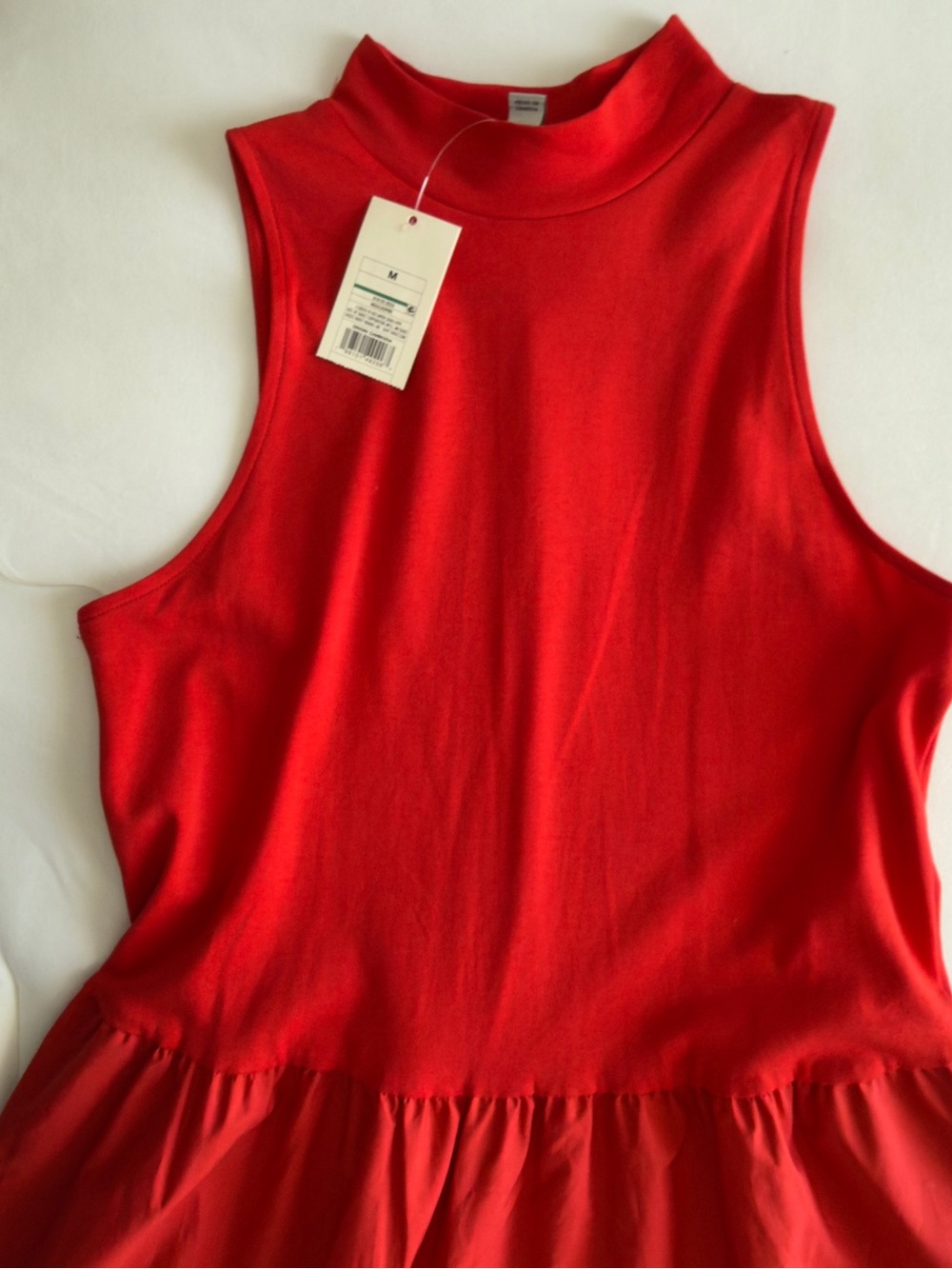 a new day Red Mock Neck Sleeveless Tank